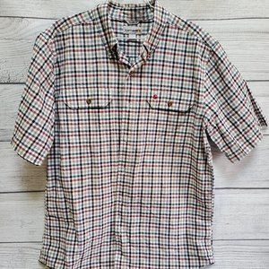 Carhartt Button Down Short Sleeve Size Large